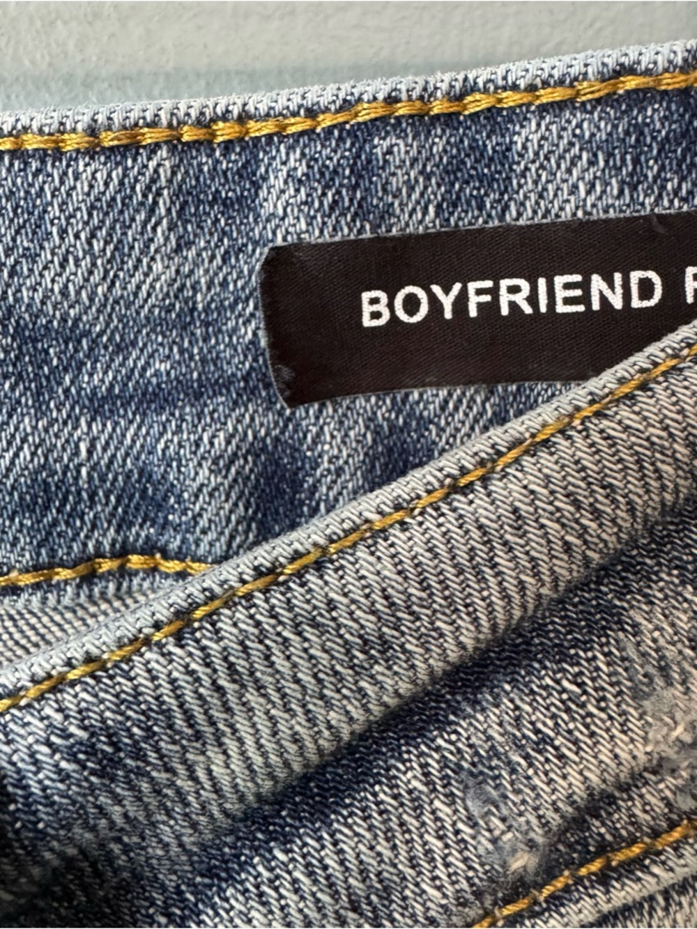 Judy Blue Boyfriend Fit Distressed Raw Hem Jeans. Size 16W (actual 31x33) - Picture 3 of 13